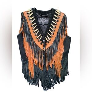 Fringe Leather Vest